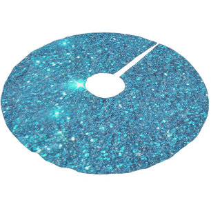 Extravagant Blauwgroen blauw glitter Kerstboom Rok