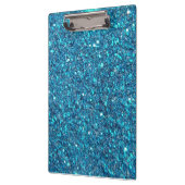 Extravagant Blauwgroen blauw glitter Klembord (Links)