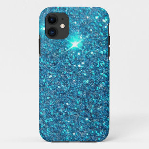 Extravagant Blue Glitter Shine iPhone 11 Hoesje