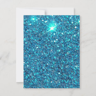 Extravagant Blue Glitter Shine Kaart