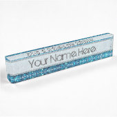 Extravagant Blue Glitter Shine Naambordje