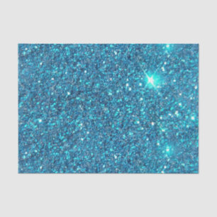 Extravagant Blue Glitter Shine Tissuepapier