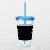 Extravagant Business Chic  Logo Black Acryl Drinkbeker (Rechts)