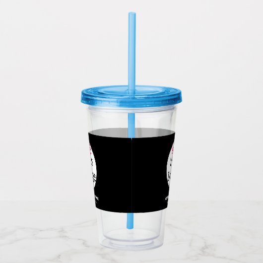 Extravagant Business Chic  Logo Black Acryl Drinkbeker (Rechts)