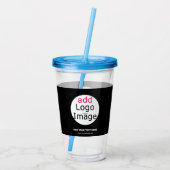 Extravagant Business Chic  Logo Black Acryl Drinkbeker (Achterkant)