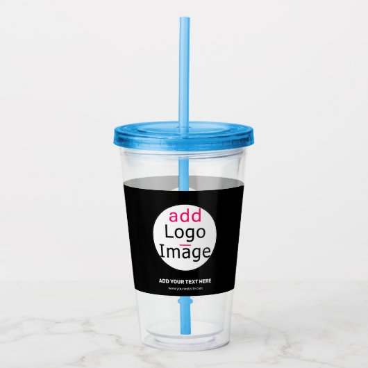 Extravagant Business Chic  Logo Black Acryl Drinkbeker (Voorkant)