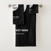 Extravagant Business Chic  Logo Black Bad Handdoek (Insitu)