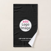 Extravagant Business Chic Logo Black Bad Handdoek (Handdoek)