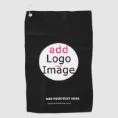 Extravagant Business Chic  Logo Black Golfhanddoek (Voorkant)