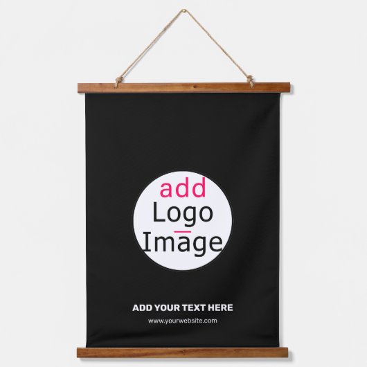Extravagant Business Chic  Logo Black Hangend Wandkleed (Voorkant)