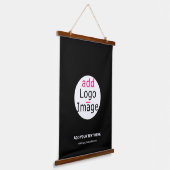 Extravagant Business Chic  Logo Black Hangend Wandkleed (Gebogen)