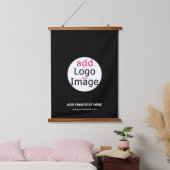 Extravagant Business Chic  Logo Black Hangend Wandkleed (Slaapkamer)