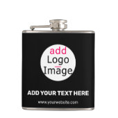 Extravagant Business Chic Logo Black Heupfles (Voorkant)