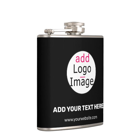 Extravagant Business Chic Logo Black Heupfles (Rechts)