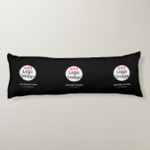 Extravagant Business Chic  Logo Black Lichaamskussen (Achterkant)