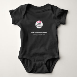 Extravagant Business Chic  Logo Black Romper