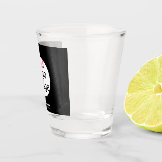 Extravagant Business Chic Logo Black Shot Glas (Rechts)