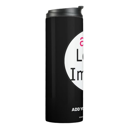 Extravagant Business Chic  Logo Black Thermosbeker (Gedraaid links)