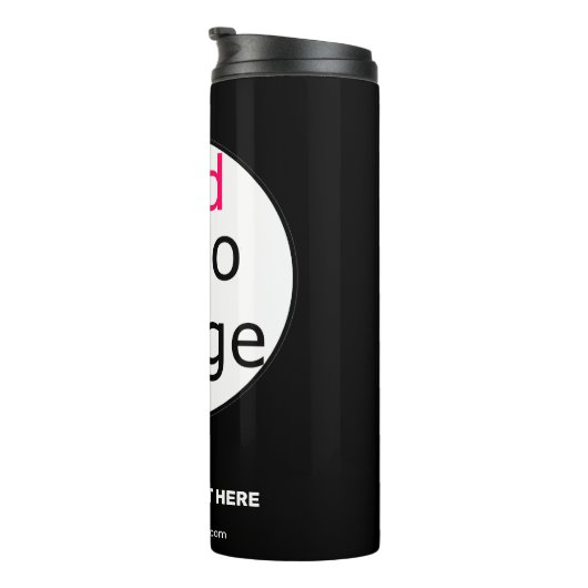 Extravagant Business Chic  Logo Black Thermosbeker (Geroteerd rechts)