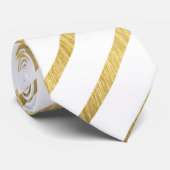 Extravagant gouden strips-ontwerp stropdas (Opgerold)