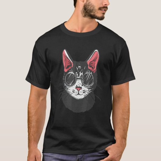 Extravagant karton met zonnebrillen t-shirt (Voorkant)