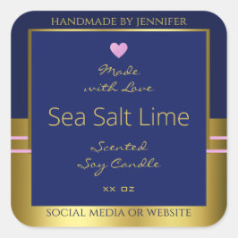 Extravagant Product Verpakking Etiketten Blauw en 