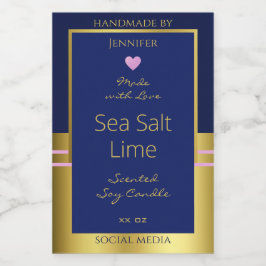 Extravagant Product Verpakking Etiketten Blauw en 