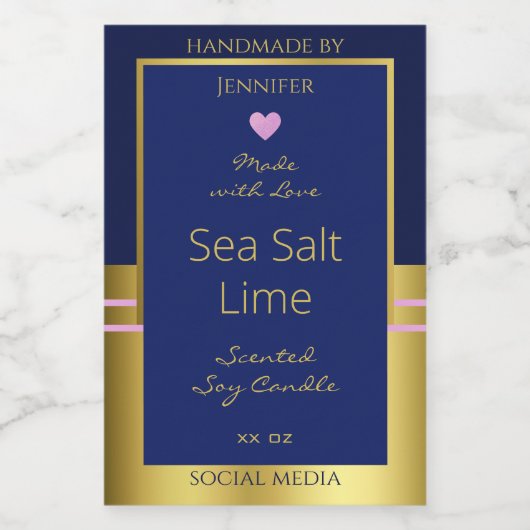 Extravagant Product Verpakking Etiketten Blauw en (Enkel label)