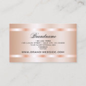 Extravagant Roos Gold Colour Professional stijlvol Visitekaartje (Achterkant)