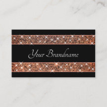 Extravagant Roos Gold Glitter Spark Stars op zwart