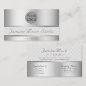 Extravagant Silver Effect Custom Logo - Openingsti Visitekaartje (Voorkant / Achterkant)