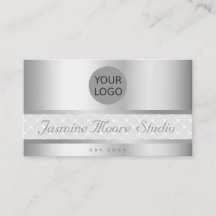 Extravagant Silver Effect Custom Logo - Openingsti