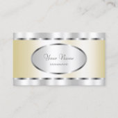 Extravagant Silver en Gold Effect Professional Visitekaartje (Voorkant)