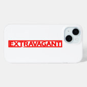 Extravagant stempel Case-Mate iPhone case (Achterkant (horizontaal))