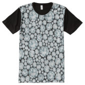 Extravagant wit diamantpatroon All-Over-Print t-shirt (Voorkant)