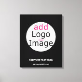 Extravagant Zakelijk Chic Zwart Canvas Afdruk (Voorkant)