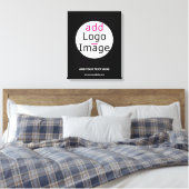 Extravagant Zakelijk Chic Zwart Canvas Afdruk (Insitu (Slaapkamer))