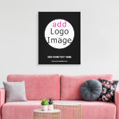 Extravagant Zakelijk Chic Zwart Canvas Afdruk (Insitu (Woonkamer))