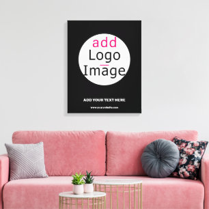 Extravagant Zakelijk Chic Zwart Canvas Afdruk