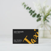 Extravagant zwart, eenvoudig verkrijgbaar, Profess Visitekaartje (Staand voorkant)