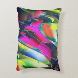 Extravagante kleuren van abstracte en showvormen accent kussen