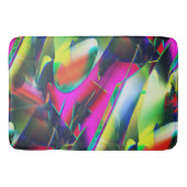 Extravagante kleuren van abstracte en showvormen badmat (Voorkant)