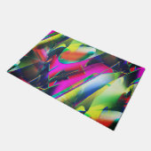 Extravagante kleuren van abstracte en showvormen deurmat (Schuin)