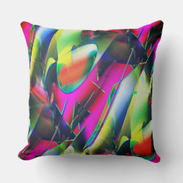 Extravagante kleuren van abstracte en showvormen kussen