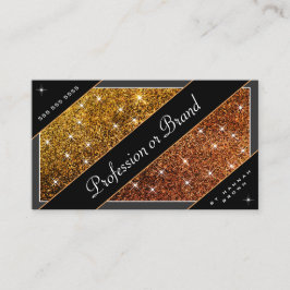 Extravagante lichtgevende gouden Oranje gradiëntgl Visitekaartje