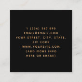 Extravagante Palm Tree Sunset Exotic Landscaping Vierkante Visitekaartje (Achterkant)