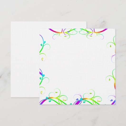 Extravagante regenboogvlakken (Voorkant / Achterkant)