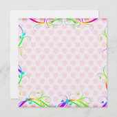 Extravagante regenboogvloed en roze harten (Voorkant / Achterkant)