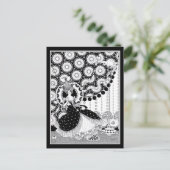 Extravagante Rococo-vrouw Russische Art Nouveau Briefkaart (Staand voorkant)