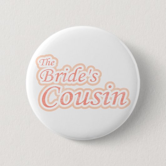Extravaganza Bride's neef Melon Ronde Button 5,7 Cm (Voorkant)